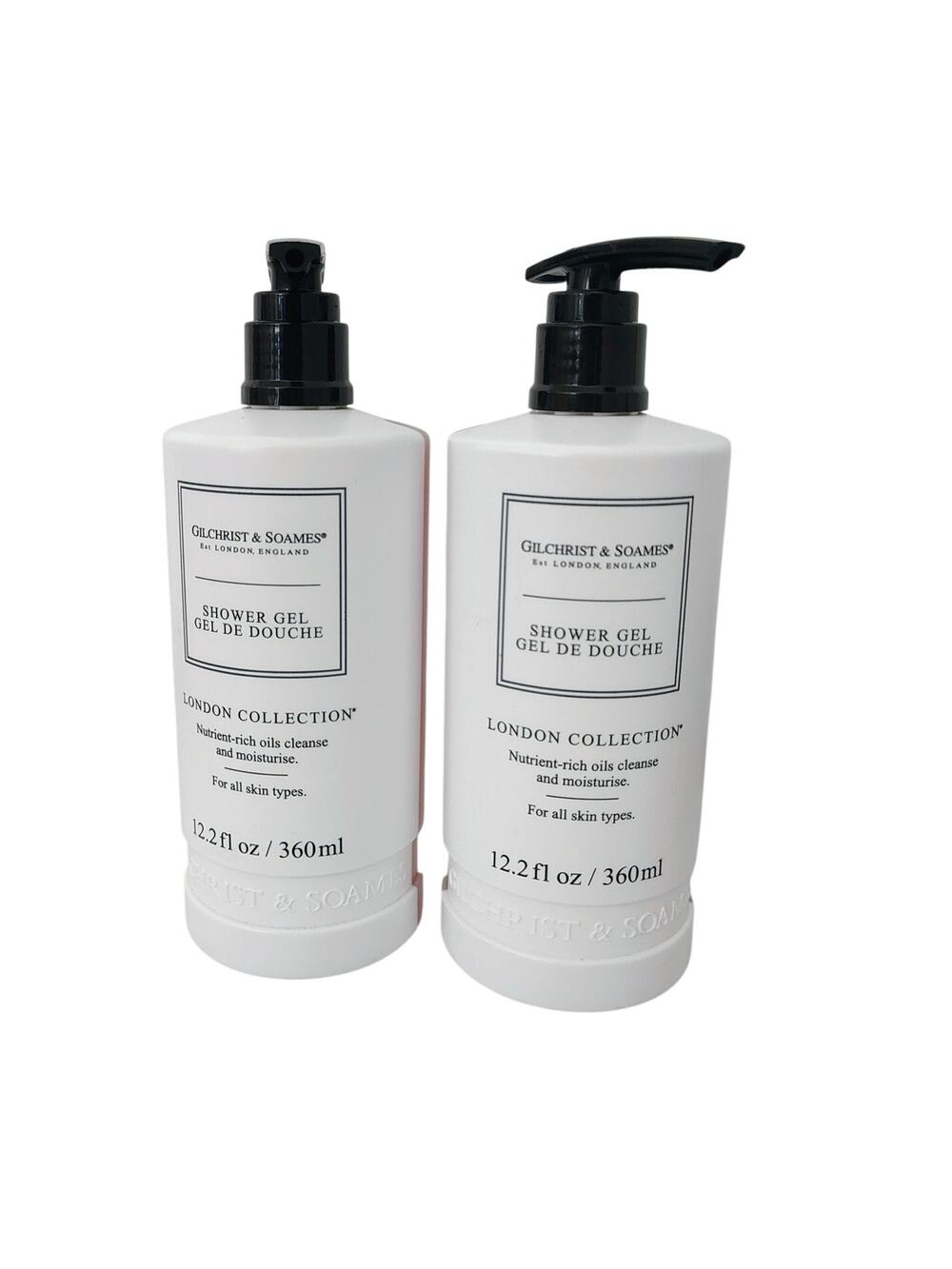 Gilchrist & Soames Shower Gel Rich Cleanse Moisturize 12.2 oz Lot of 2 All Skin